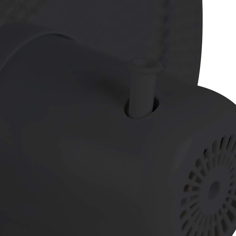 Signature S40008B 9” Desk Fan - 2 Speed Oscillation | Adjustable Tilt | Black Plastic 7