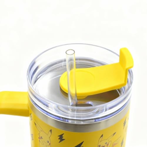 HOX Pokémon Pikachu Insulated Stainless Steel Tumbler 1200ml with Handle & Straw