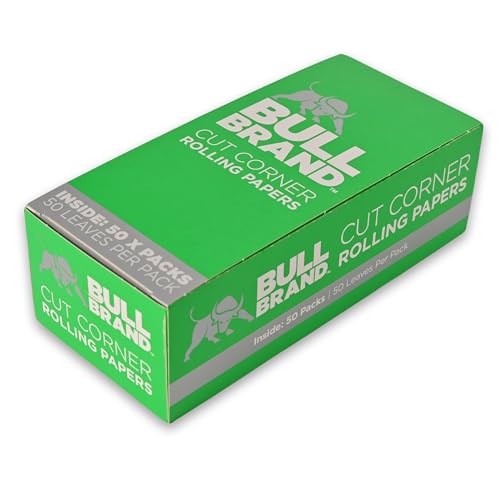 Bull Brand Green Cut Corner Rolling Papers - 50 Count | Medium Weight Paper 3