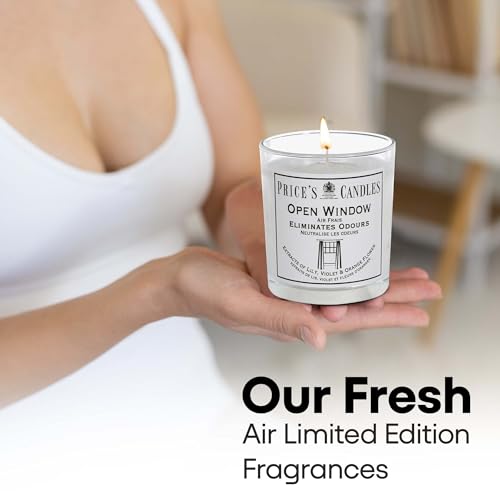 Price's Open Window Jar Candle - Odour Eliminating | Burns up to 30hrs | 200g 4