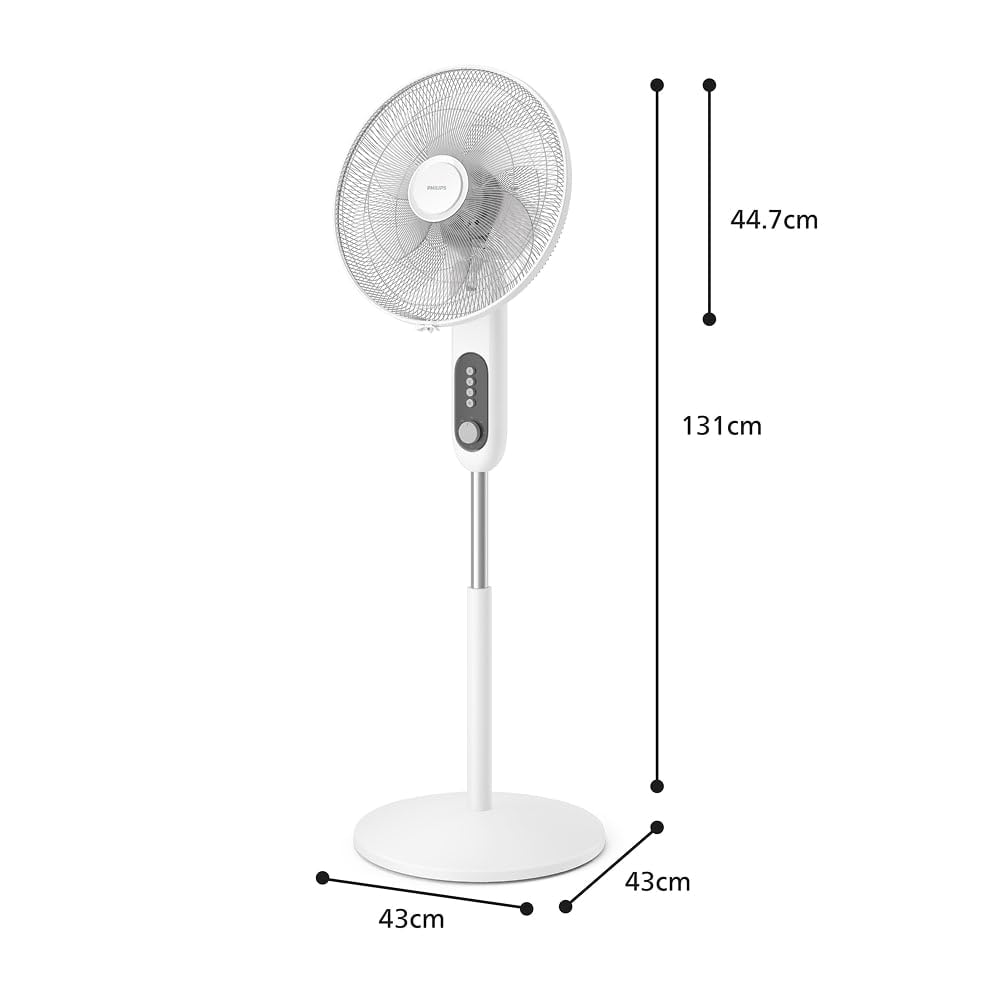 Philips Pedestal Fan Series 1000 - Powerful Airflow, Quiet Operation, 3-Speed Control | Model CX1220 8