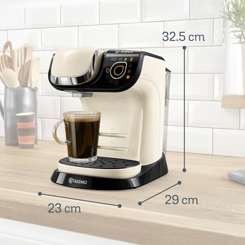 Tassimo by Bosch My Way 2 TAS6507GB Coffee Machine - 1500W, 1.3L Tank, Cream 9