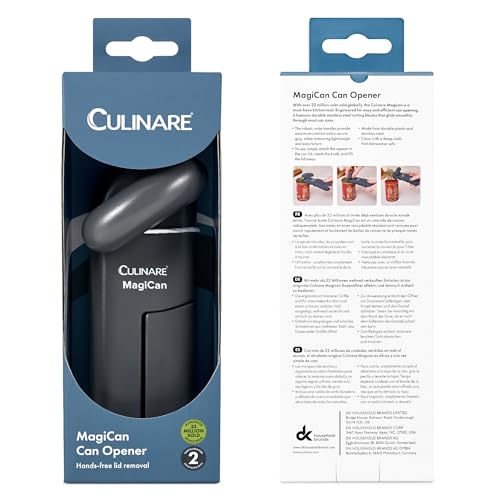 CULINARE MagiCan Manual Can Opener - Stainless Steel Wheel | Robust Handle | Grey 13