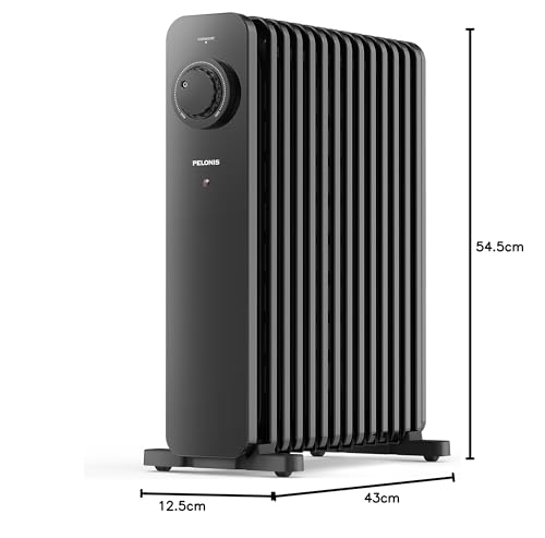 Pelonis PHOENIX 13M Oil Filled Radiator 2500W Silent Space Heater | 13 Fin | Thermostatic Control 9