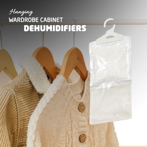 1ABOVE Hanging Wardrobe Dehumidifiers - 3 Pack, 180g Each | Unscented Moisture Absorber for Closets 3