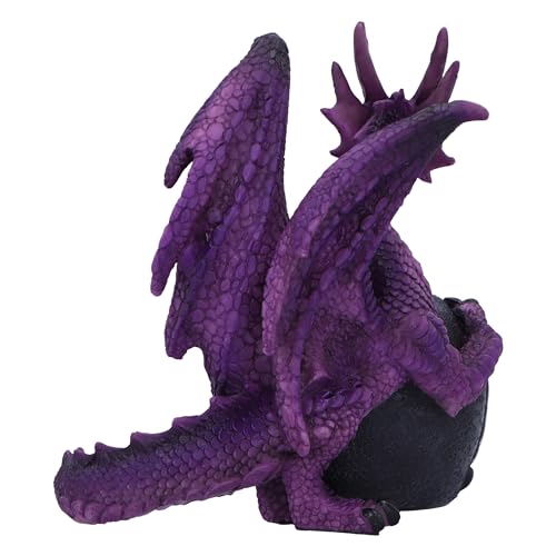 Nemesis Now Guardian of the Geode Dragon Figurine | 11.5cm Resin Collectible | Purple 4