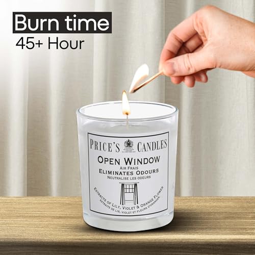 Price's Open Window Jar Candle - Odour Eliminating | Burns up to 30hrs | 200g 2