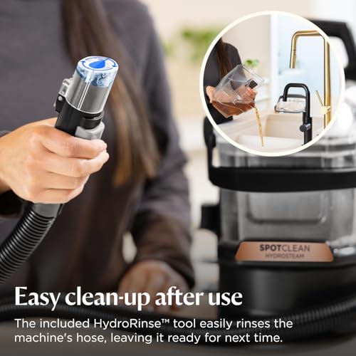 BISSELL SpotClean HydroSteam Portable Spot Cleaner 3689E - 1000W Power | SteamWash Technology 11