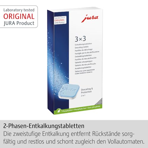 Jura Descaler - 2-Phase Cleaning Tablets for Thorough Scale Removal | 9 Count 2