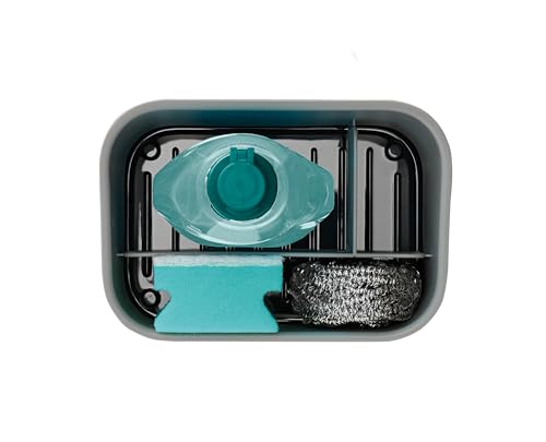 Joseph Joseph SinkStore Tiered Sink Tidy Caddy - Non-Slip Plastic Sink Organiser for Washing-Up Items | Anthracite 3