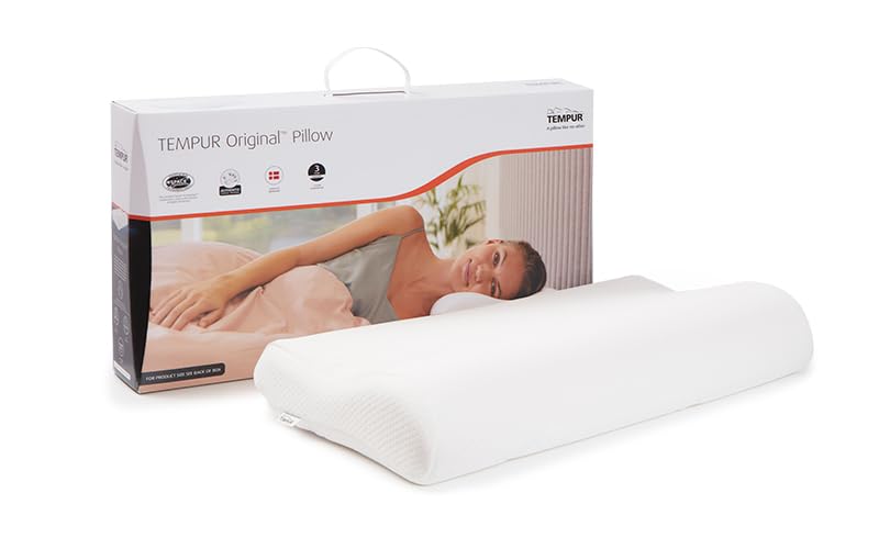 TEMPUR Original Neck Pillow - Medium Firmness, Ergonomic Memory Foam for Side/Back Sleepers | Cream 3