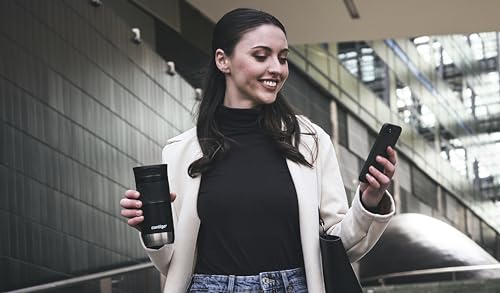 Contigo Byron Snapseal Travel Mug - 470 ml Stainless Steel Thermal Cup | Keeps Hot 7 Hrs | Licorice 13