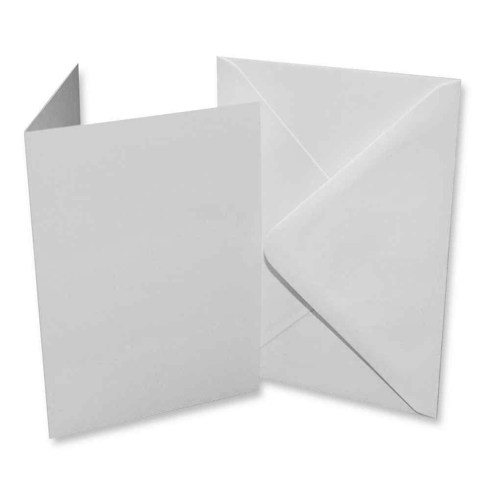 Craft UK C5 Card and Envelope Pack of 25 - White | 300gsm Card Stock 2