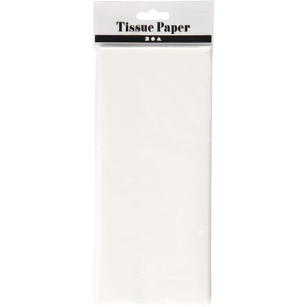 Creativ Art Tissue Paper - Dyed Transparent Craft Paper | White | 310x110mm 2