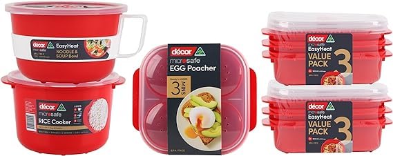 Décor Microsafe Round Food Container - 750ml Capacity | Microwave, Freezer, Dishwasher Safe 7