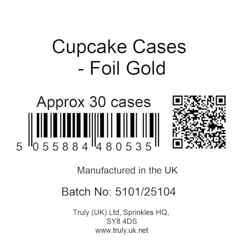 Scrumptious! Gold Foil Disposable Baking Cups - 30 Count | 51mm Base | Non-Toxic Greaseproof Paper 4