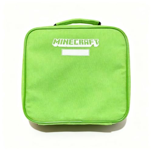 HOX Minecraft Creeper Kids Lunch Bag - Insulated, Durable Polyester, 11x21x24.5 cm 4