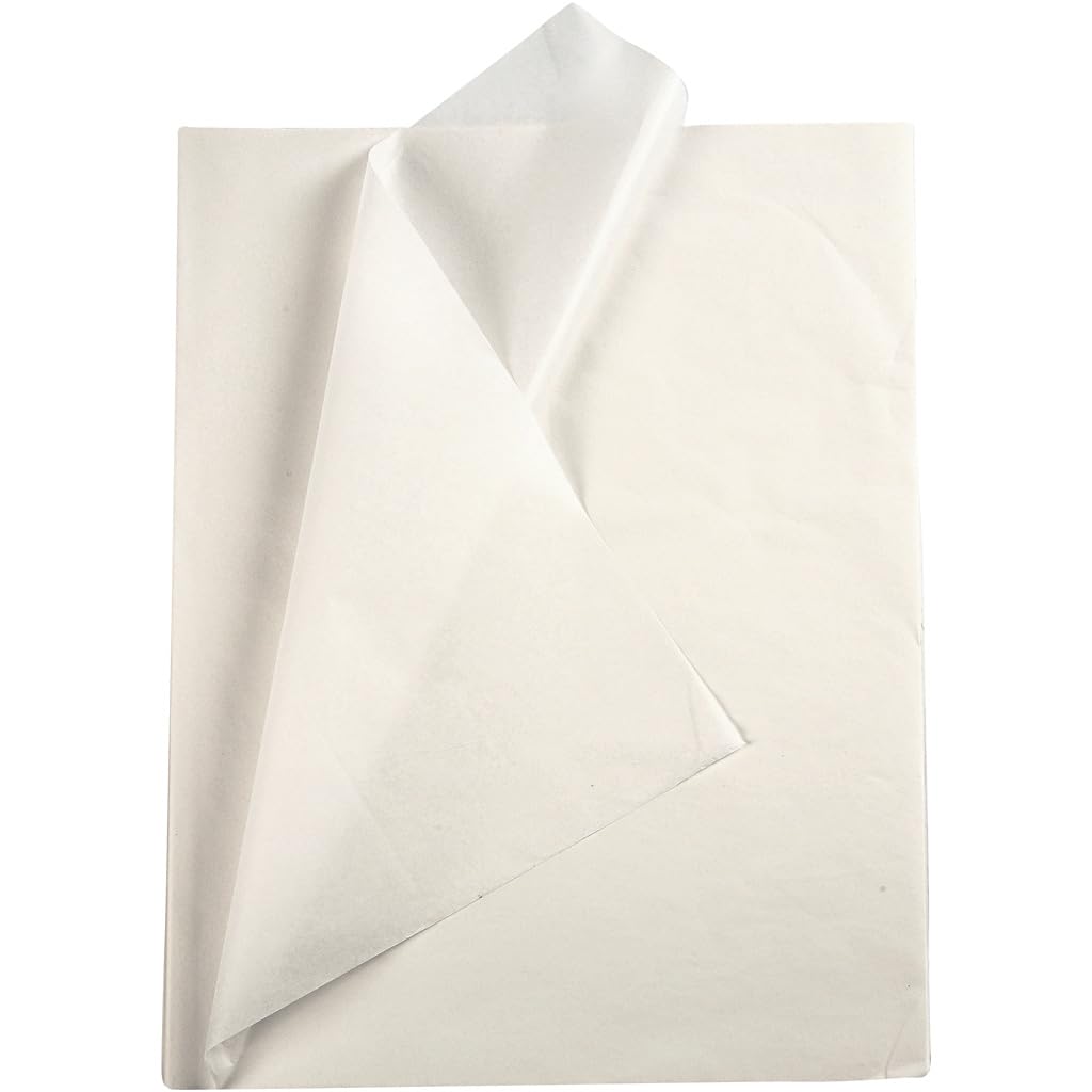Creativ Art Tissue Paper - Dyed Transparent Craft Paper | White | 310x110mm 1