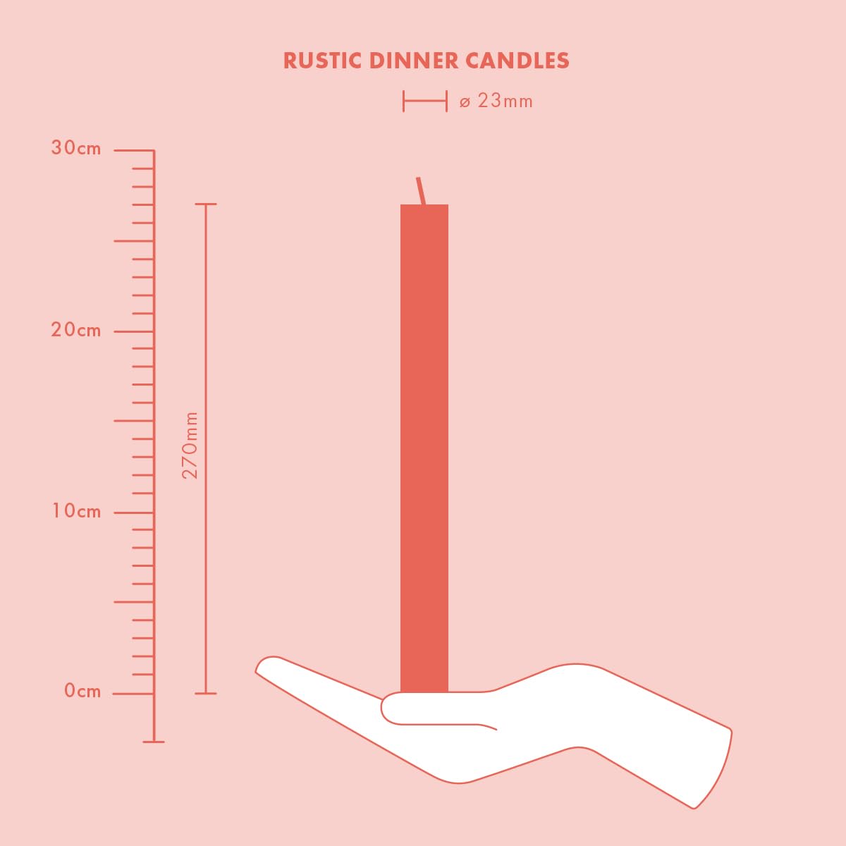 BOLSIUS Rustic Dinner Candles - Ivory - 9 Pack | 13 Hour Burn Time | 27cm Height 7