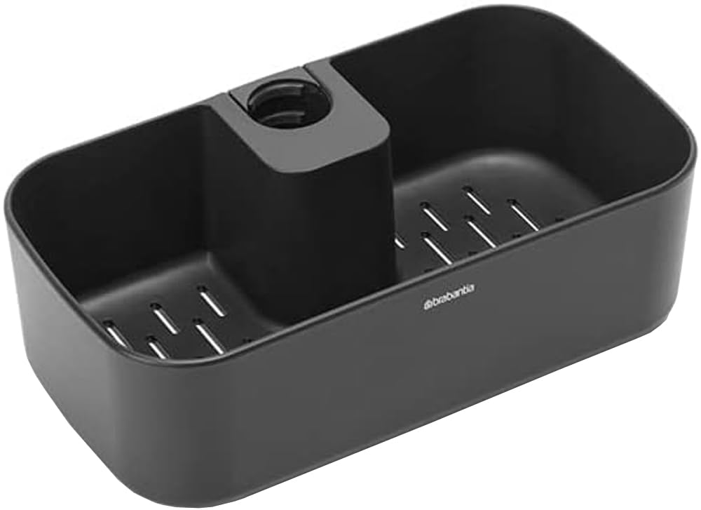 Brabantia Shower Caddy - Corrosion Resistant Storage | Fits Rods Ø16-Ø28mm | Dark Grey 1