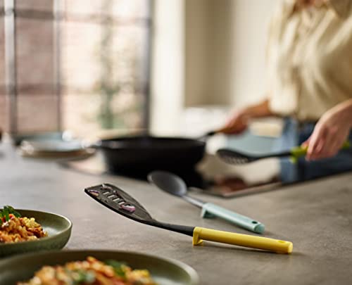 Joseph Joseph Duo Slotted Turner - Hygienic Cooking Tool with Integrated Rest | Heat-Resistant Nylon 4