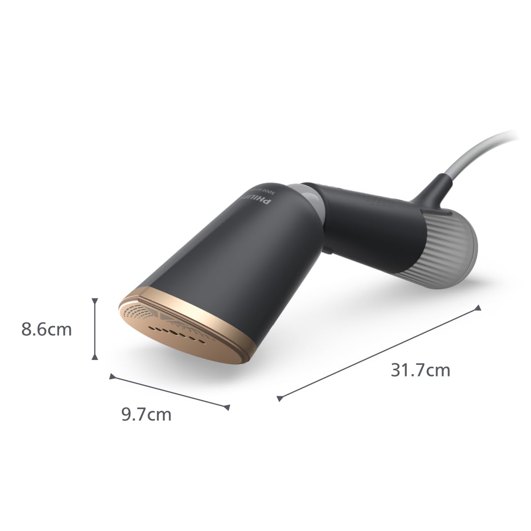 Philips 5000 Series Handheld Steamer - 1400W Power | 24g/min Steam | 35s Heat-Up | Black 7