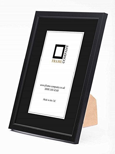 Frame Company Drayton Range Black Picture Photo Frame 14x11 inch | Plastic Moulding | Ready to Hang or Stand