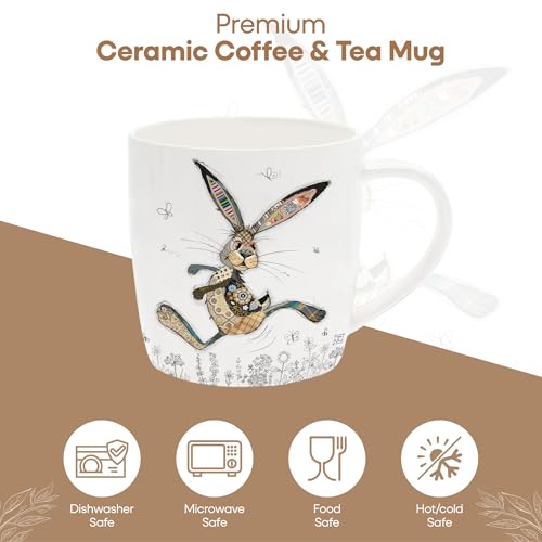 Lesser & Pavey Hesper Hare Ceramic Coffee Mug | British Design | Dishwasher Safe | 250g 3
