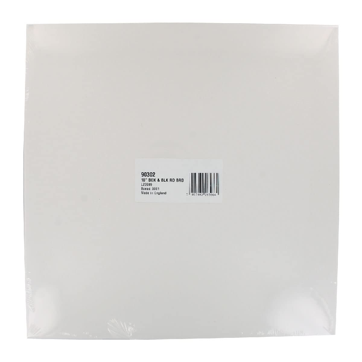 Culpitt 10 Inch Round Cake Drum & Square White Box Combo | 13mm Thick Board | Single Pack 6