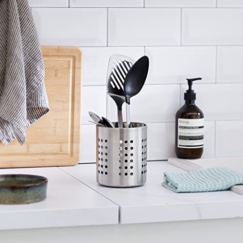 Zeller Kitchen Utensil Holder - Stainless Steel | 12 cm Diameter x 13 cm Height 6