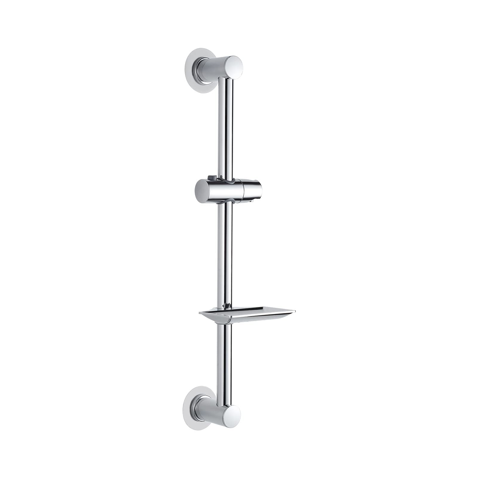 Ibergrif M20802-1 Shower Riser Rail - Nail-Free Slide Bar, Adjustable Height, Stainless Steel