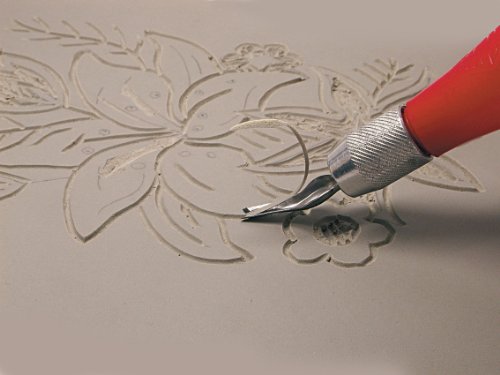 ESSDEE Lino Printing Block - Traditional Linoleum for Relief Printing | 200x150x3.2mm | Grey | Pack of 2 2