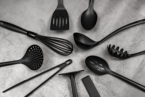 Chef Aid Nylon Masher - BPA Free, Non-Scratch for Non-Stick Cookware | Black | 30.5 cm 10