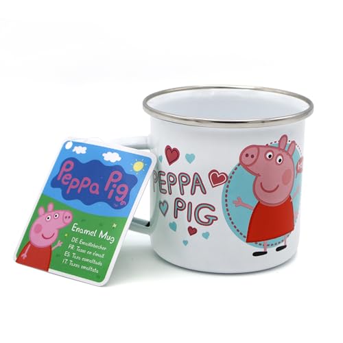 Robert Frederick Peppa Pig Enamel Coffee Mug - Time to Party Design | 350ml Capacity | Dishwasher Safe 3