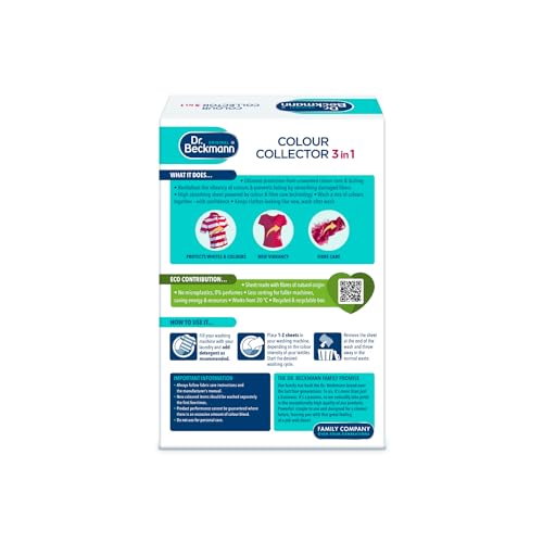 Dr. Beckmann Colour & Dirt Collector Sheets - 20 Count | Colour Run Protection & Fibre Care 2