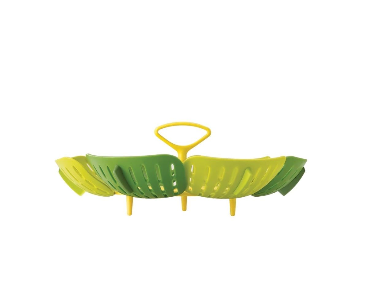 Joseph Joseph Bloom Folding Steamer Basket for Vegetables | Compact Storage | Green Plastic 2