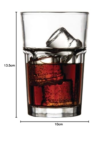 Olympia Orleans Toughened Highball Glasses - 425ml Capacity, Pack of 12 7