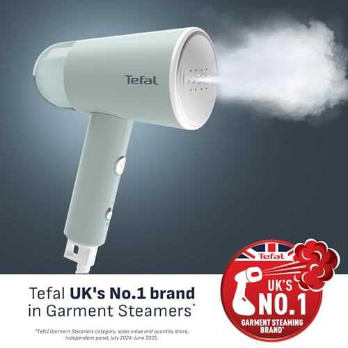 Tefal Origin Travel Handheld Steamer - 1200W | 20g/min Steam | Sage Green 2