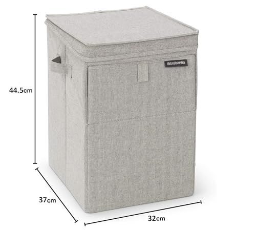 Brabantia Stackable Laundry Box - 35L Capacity | Front & Top Opening | Grey 7