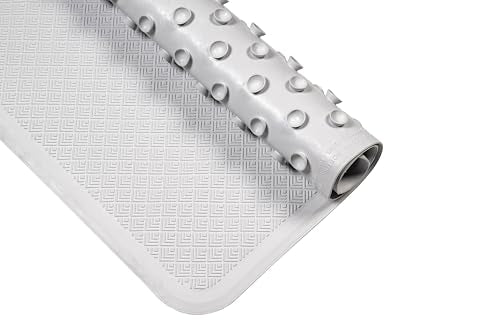 Croydex Rubagrip Square Shower Mat - Natural Rubber, Anti-Mould, 53x53cm White 3