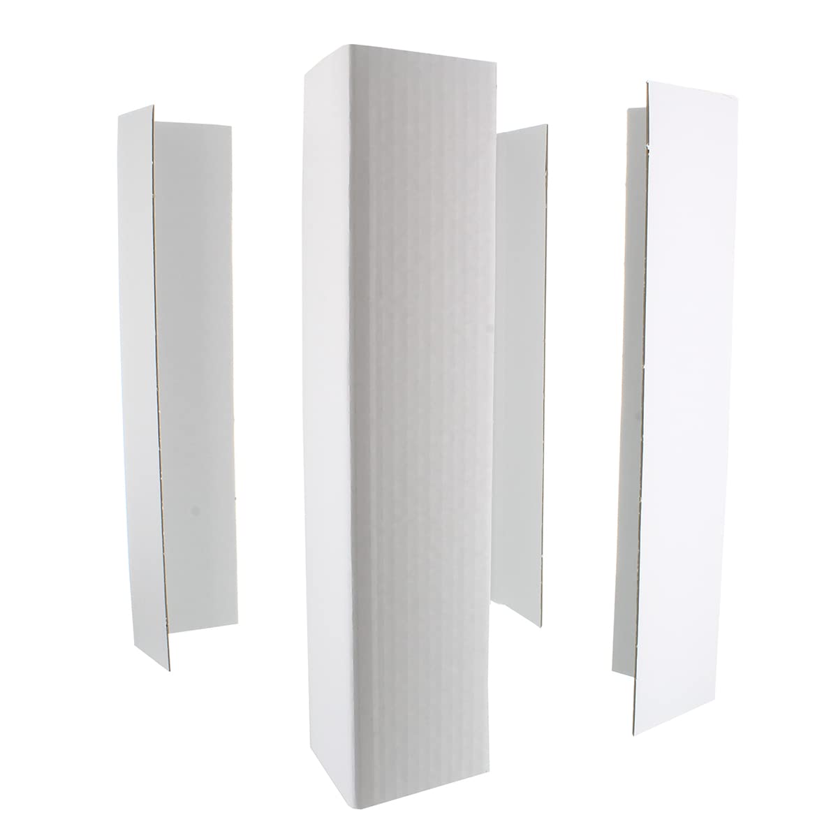Culpitt 12' Cake Box Extension Corner Cards - Pack of 4 White Card Extensions for Tall Cakes 1
