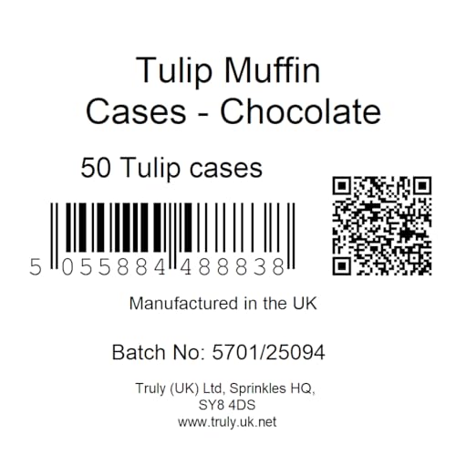 Scrumptious! Tulip Muffin Cases - Chocolate Brown, Greaseproof Paper | Pack of 50 4