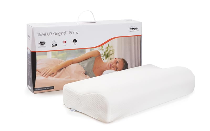 TEMPUR Original Ergonomic Pillow - Neck Support for Larger Frames | XL Size | Washable Cover 3