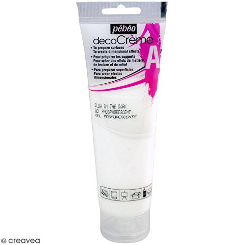 PEBEO Deco Auxiliary - Acrylic Glow in The Dark Gel Paint | 120ml | Fast Drying 3