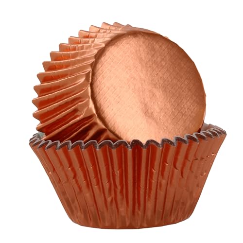 Baked with Love Foil Baking Cases - Rose Gold, Standard Size, 50 Pack 2