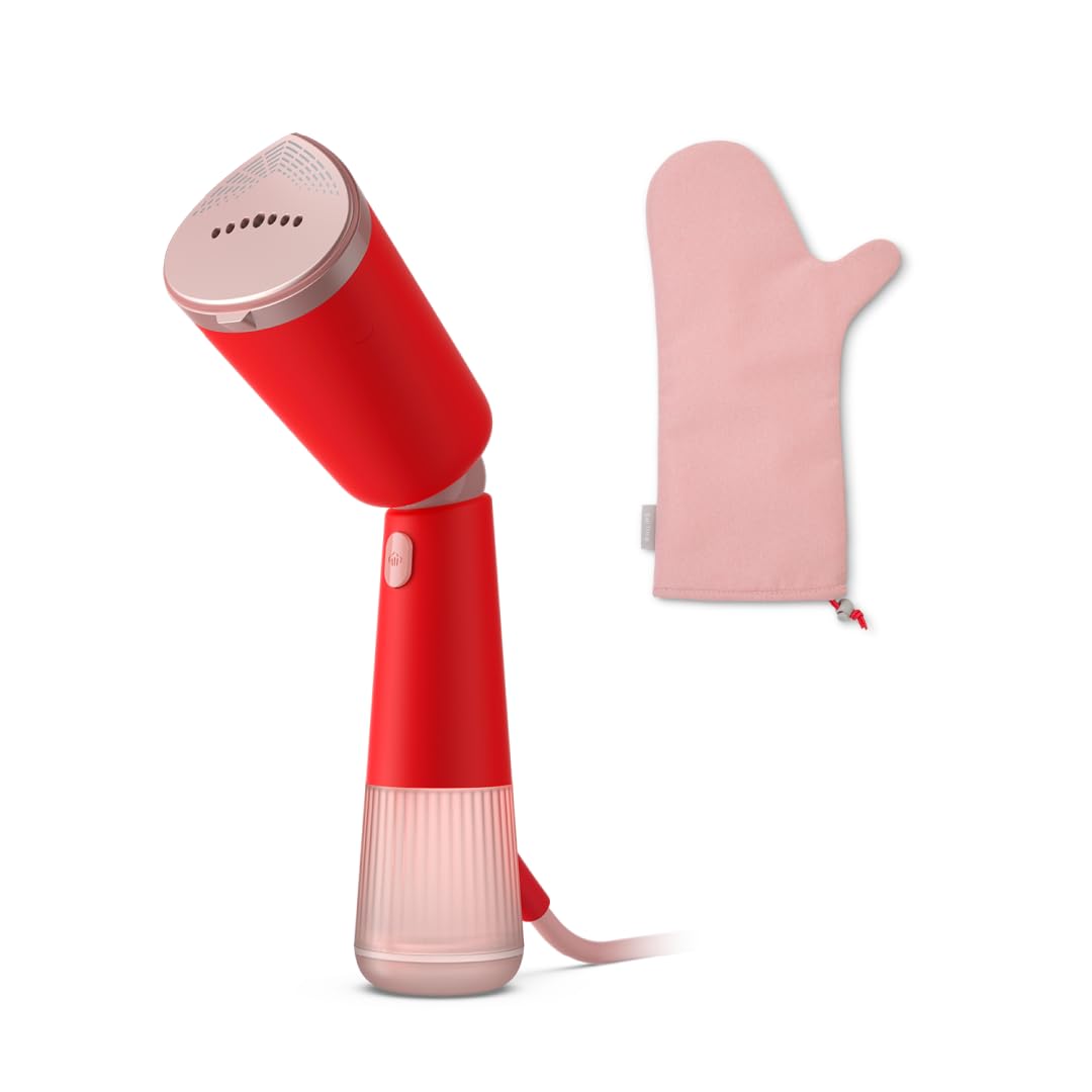 Philips 5000 Series Handheld Steamer - 1400W Power, 24g/min Steam, 35s Heat-up | Red 1
