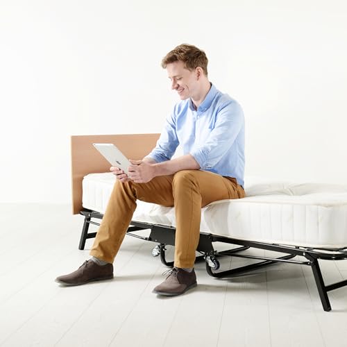 JAY-BE Crown Premier Folding Bed with Deep Sprung Mattress - Single, Contract Use, 190kg Max Weight 4