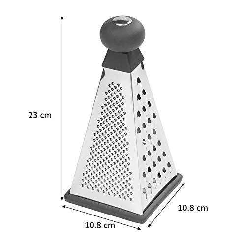 Tala Stainless Steel Pyramid Grater - 4 Sided Handheld Box Grater for Slicing, Shredding, Zesting 3