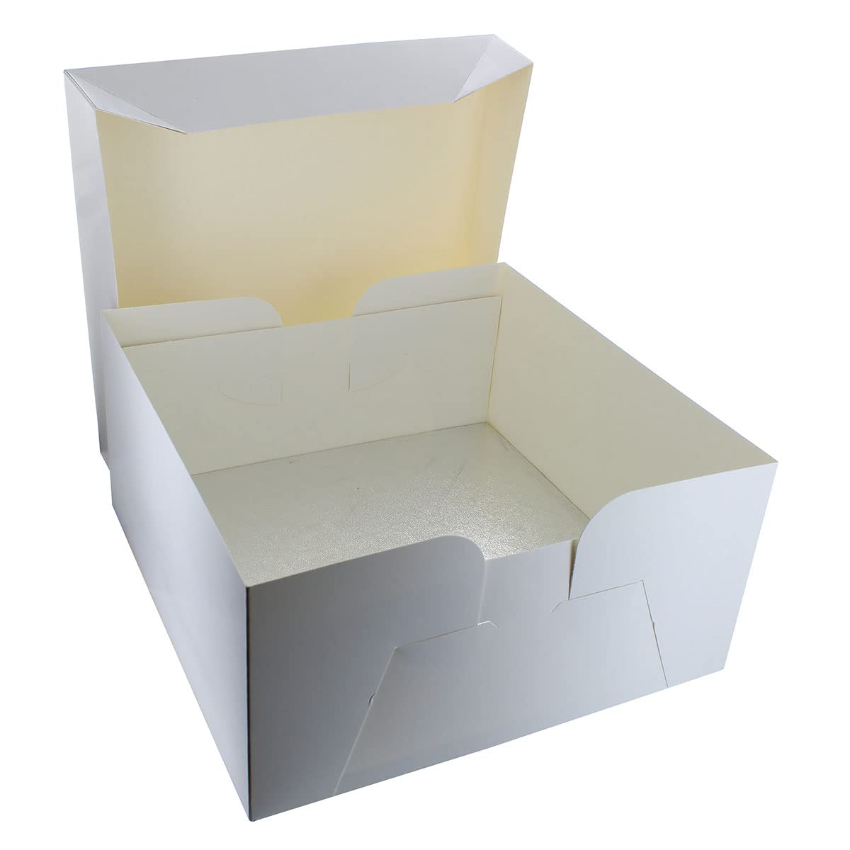 Culpitt 10 Inch Square Cake Drum Board & White Cake Box Combo | Sturdy Support 5