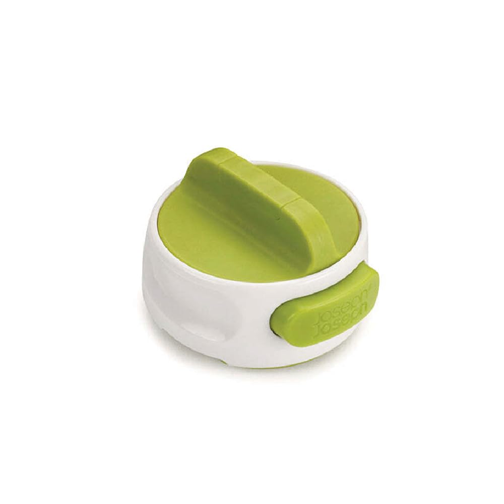 Joseph Joseph Can-Do Compact Can Opener - Space-Saving Circular Design | White/Green Plastic 3